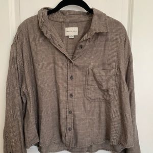 American eagle crop flannel